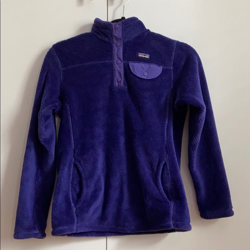 dark purple Patagonia jacket